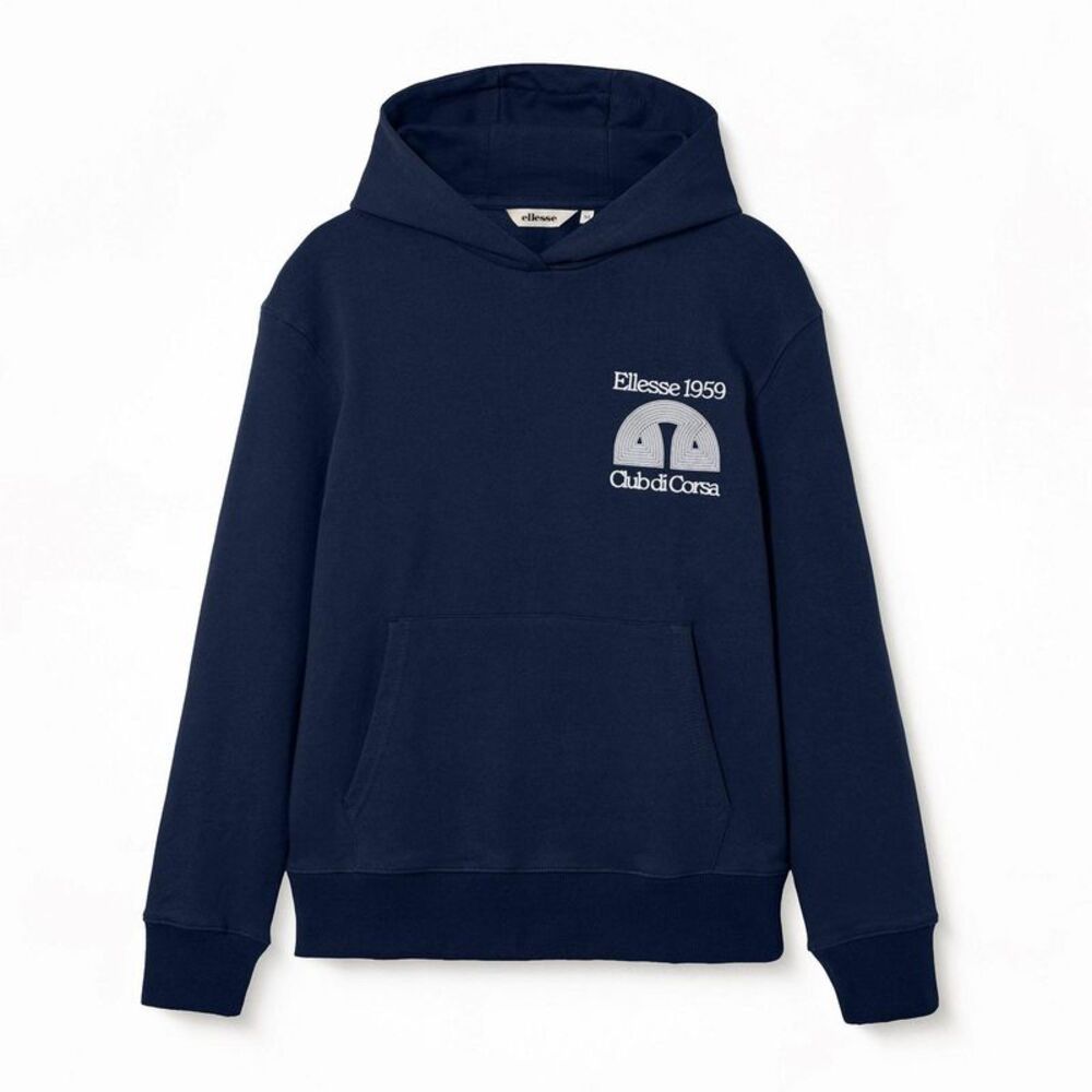 Ellesse Mens Club Di Corsa Pullover Hoodie / Navy